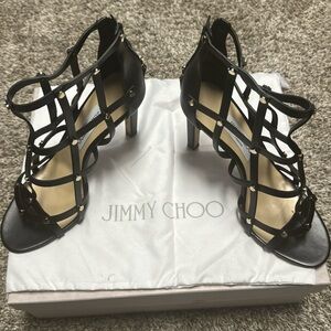 Jimmy Choo women’s leather Tina sandals